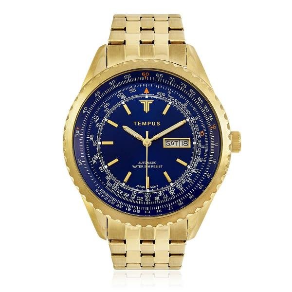Relógio Masculino Tempus Magnific ZW30321A Gold Blue