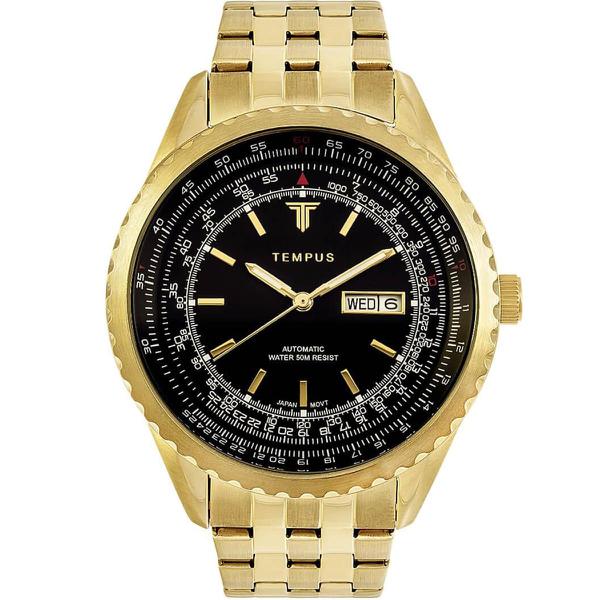 Relógio Masculino Tempus Magnific ZW30321U Gold Black