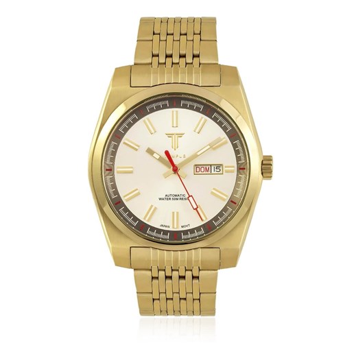 Relógio Masculino Tempus Yacht ZW30312H Gold White Dourado