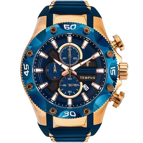 Relógio Masculino Tempus Zw30330a Rose Blue