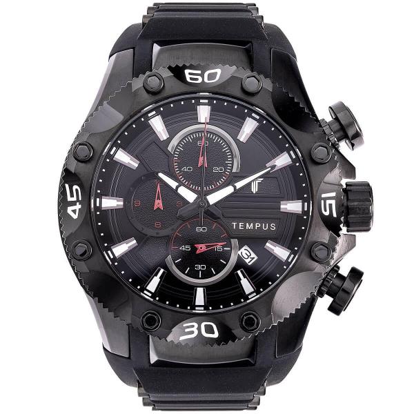 Relógio Masculino Tempus ZW30330D Race All Black