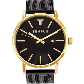 Relógio Masculino Tempus ZW20145U Eternal Black Gold