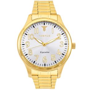 Relógio Masculino Tempus ZW20154H Pestige Gold White