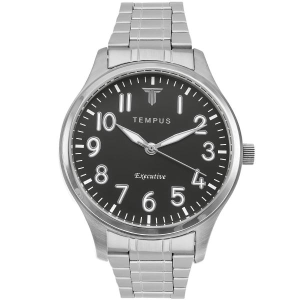 Relógio Masculino Tempus ZW20154W Prestige Silver Black