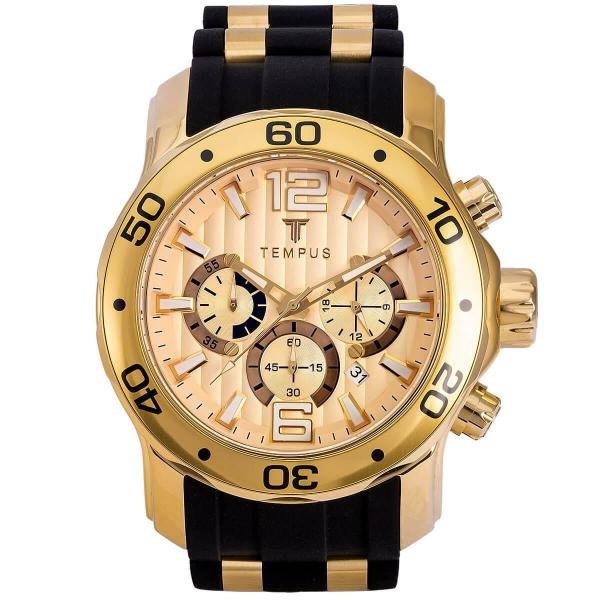 Relógio Masculino Tempus ZW30376X Steel Gold