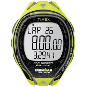 Relógio Masculino Timex Ironman Sleek 250-lap Tapscreen T5k589 Cg Amarelo e Cinza