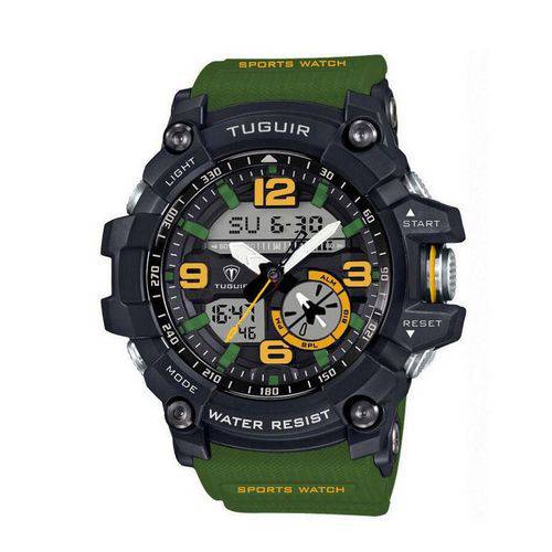 Relógio Masculino Tuguir Anadigi Tg6009 Verde