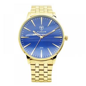 Relógio Masculino Tuguir Analógico 5273G - Dourado e Azul