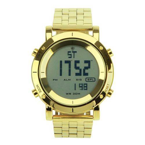 Relógio Masculino Tuguir Metal Digital Tg6017 Dourado