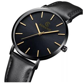 Relógio Masculino Ultrafino Black Design Quartz