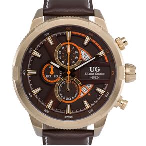 Relógio Masculino Ulysse Girard Modelo 14083-C Pulseira em Couro / a Prova D' Água