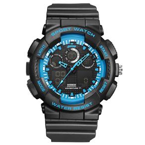 Relógio Masculino Weide AnaDigi WA3J8003 - Preto e Azul