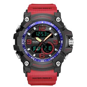 Relógio Masculino Weide AnaDigi WA3J8001 - Vermelho e Preto