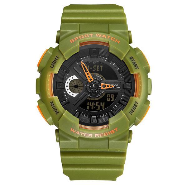 Relógio Masculino Weide AnaDigi WA3J8004 - Verde e Laranja