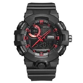 Relógio Masculino Weide AnaDigi WA3J8007 - Preto e Vermelho