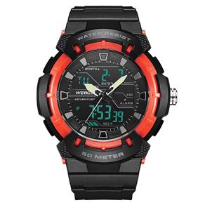 Relógio Masculino Weide AnaDigi WA3J8008 - Preto e Vermelho