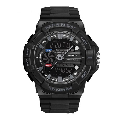 Relógio Masculino Weide Anadigi Wa3j8009 - Preto