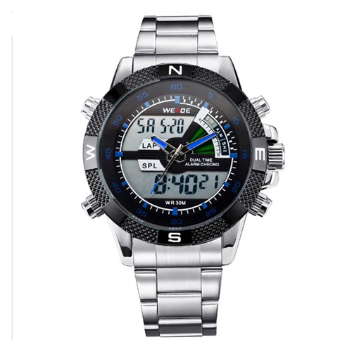 Relógio Masculino Weide Anadigi WH-1104 Azul