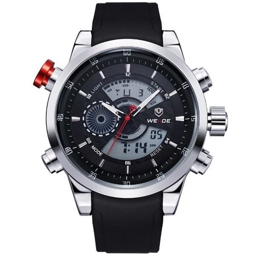 Relógio Masculino Weide Anadigi WH-3401 Preto