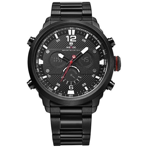 Relógio Masculino Weide Anadigi WH-6303 Branco