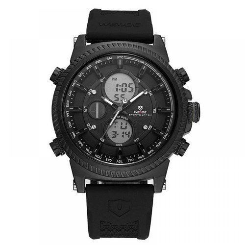 Relógio Masculino Weide Anadigi WH6403 Preto