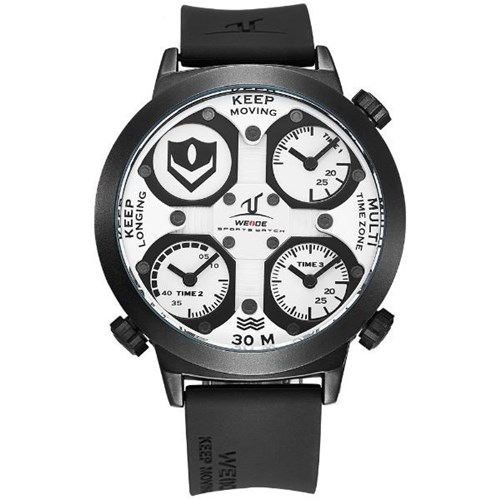 Relógio Masculino Weide Analógico UV-1503 Preto e Branco