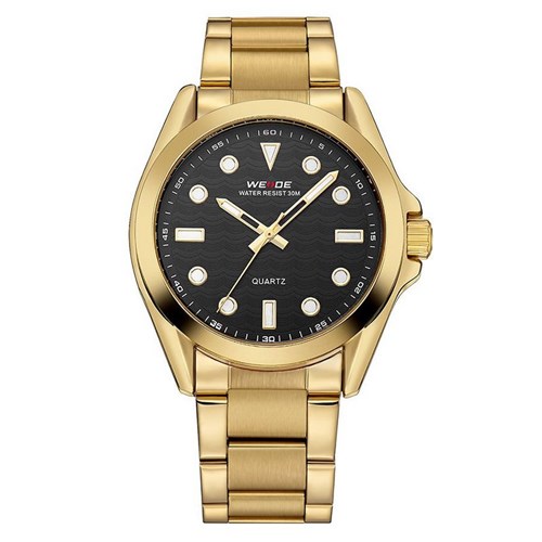 Relógio Masculino Weide Analógico WH802 Dourado e Preto