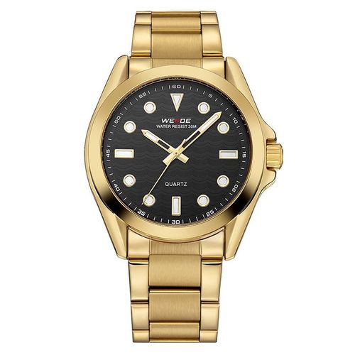 Relógio Masculino Weide Analógico Wh802 Dourado e Preto