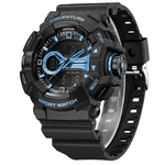 Relogio Masculino Weide wa3j8002 - Preto e Azul - Original - Garantia de 01 Ano