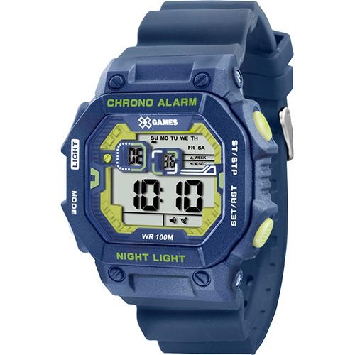 Relogio Masculino X-games Anadigi Esportivo - Xgppd083 Bxdx - Azul - Xgames