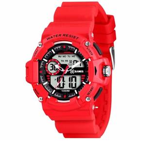 Relogio Masculino X-games Anadigi Esportivo - Xmppa151 Bxvx - Vermelho