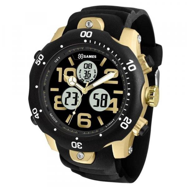 Relógio Masculino X-Games Anadigi XMPPA224/P2PX Dourado/Preto - Xgames