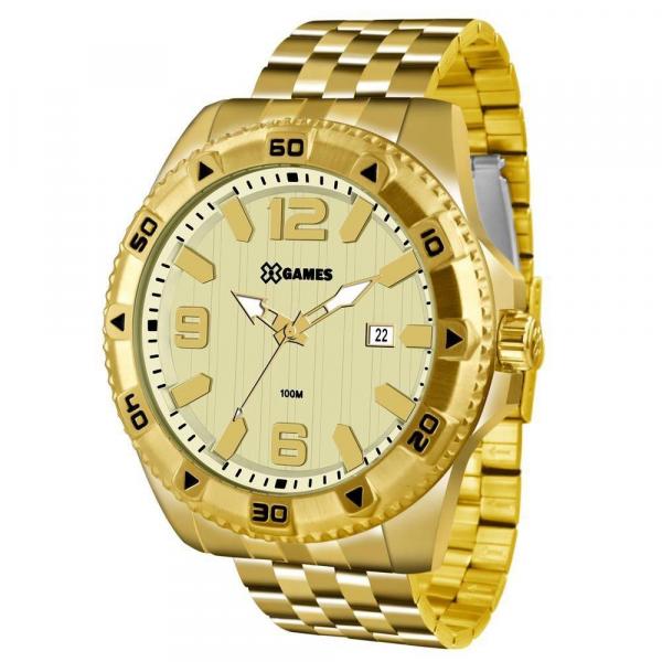 Relógio Masculino X Games Big Case Xmgs1025 C2kx Dourado - X-games