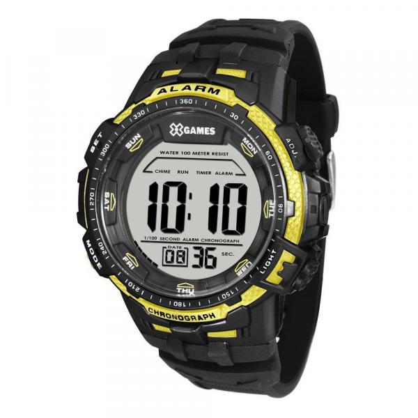 Relógio Masculino X-Games Deigital Xmppd428 Preto/Amarelo