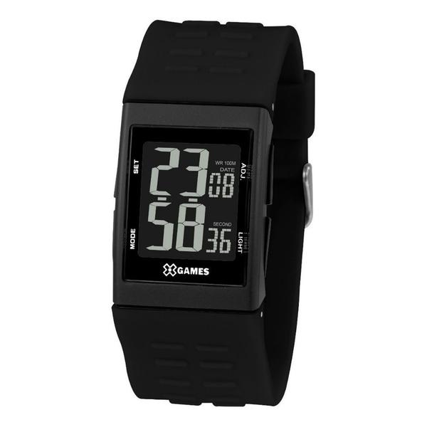 Relogio Masculino X-Games Quadrado Digital Preto Original NF