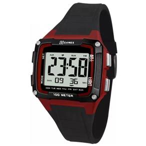 Relógio Masculino X-Games XGPPD095BXDX - Preto/Vermelho