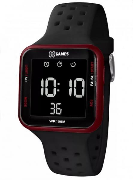 Relógio Masculino X-Games XGPPD101-PXPX 38 Mm Silicone Preto