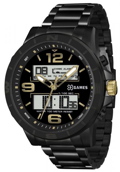 Relogio Masculino Xgames Anadige Preto Estiloso XMNSA001-P2PX