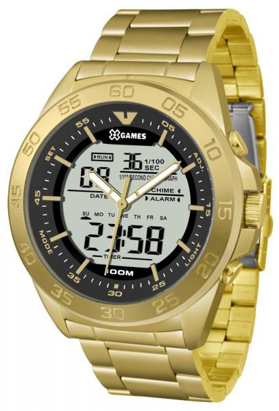 Relogio Masculino Xgames Dourado Anadige XMGSA006-BXKX