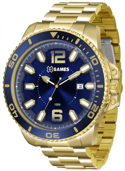 Relogio Masculino Xgames Dourado Banhado Ouro Xmgs1019-d2kx