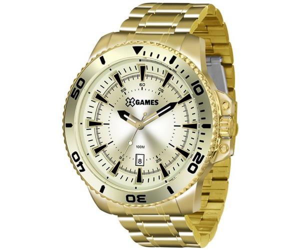 Relogio Masculino Xgames Dourado Grande Xmgs1024