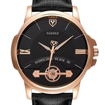 Relógio Masculino Yazole 365 Pulseira Couro Preto