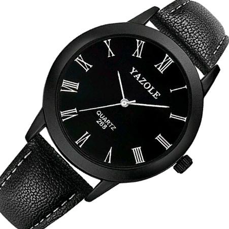 Relógio Masculino Yazole 268 Total Black Quartzo - Pjk Store Relogios e Acessorios