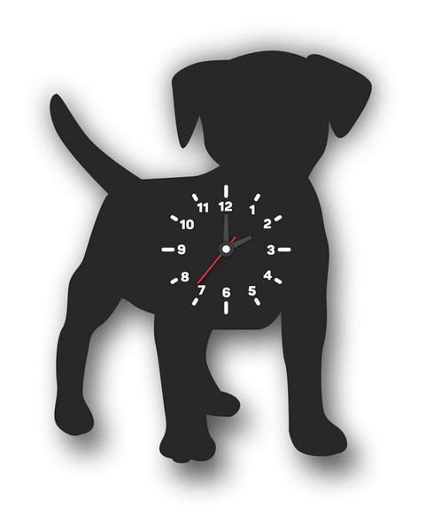 Relógio MDF PET - Black Dog - Mania de Mdf