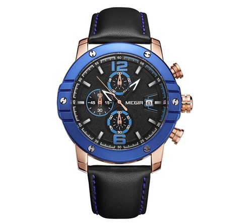 Relógio Megir Zenit (Azul)