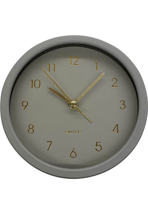 Relógio Mesa Pu Gold Dial Cinza e Dourado