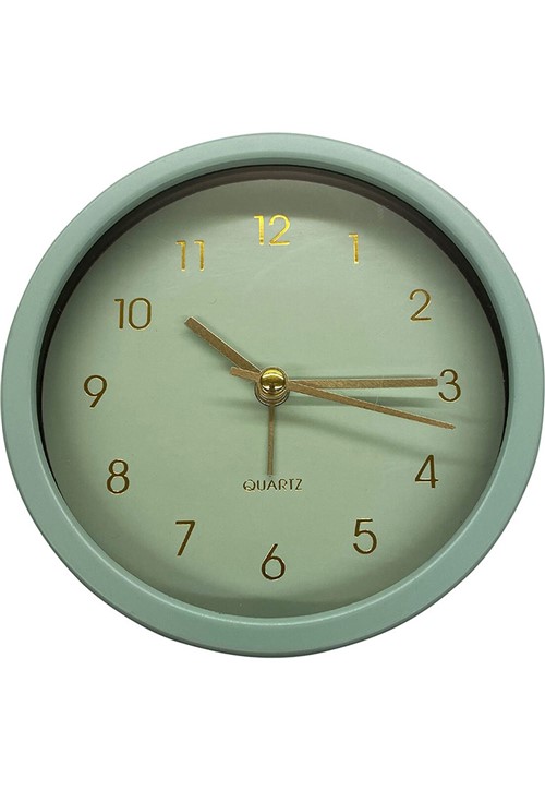 Relógio Mesa Pu Gold Dial Verde e Dourado