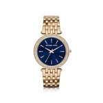 Relógio Michael Kors Darci Mk3406/4an Gold/Azul Slim