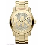 Relógio Michael Kors Dourado- Mk5706 Strass Gold 45mm em Estoque