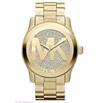 Relógio Michael Kors Dourado- Mk5706 Strass Gold 45mm Em Estoque